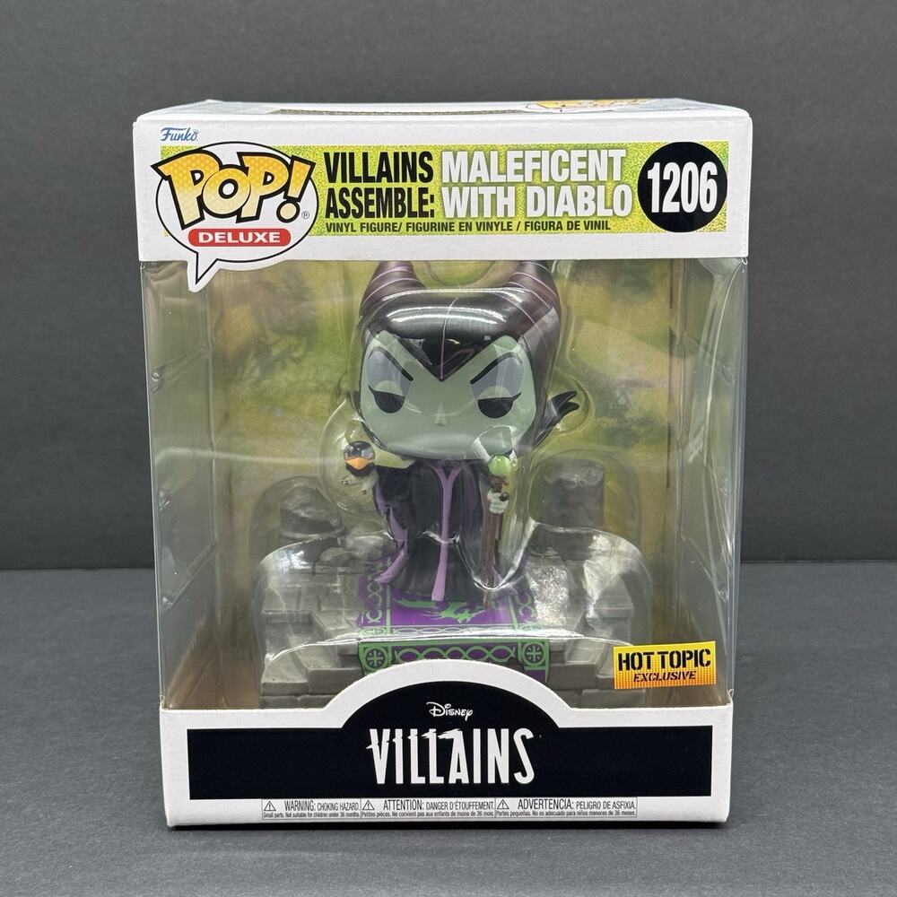 Funko POP! Villains Assemble #1206 Maleficent With Diablo Hot Topic Exclusive
